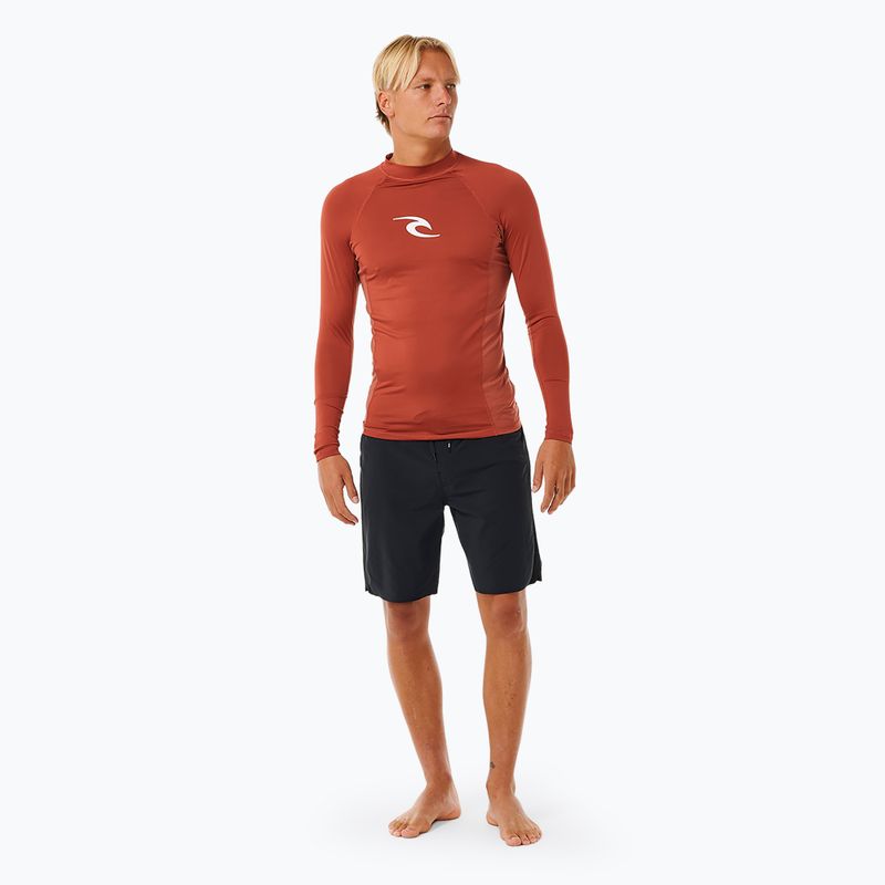 Longsleeve de înot pentru bărbați Rip Curl Waves Upf Perf L/S red 2