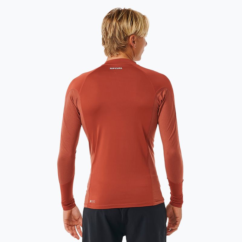 Longsleeve de înot pentru bărbați Rip Curl Waves Upf Perf L/S red 4