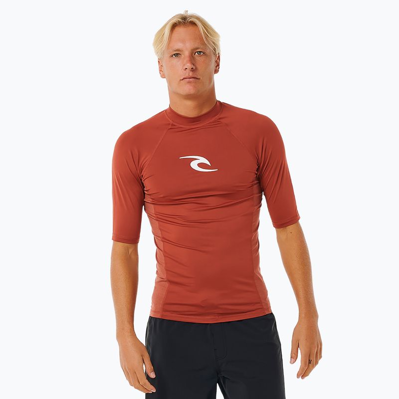 Tricou de înot pentru bărbați Rip Curl Waves Upf Perf S/S red