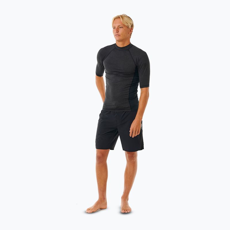 Tricou de înot pentru bărbați Rip Curl Dawn Patrol UPF Performance black marle 2