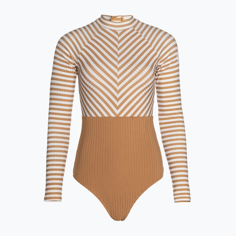 Costum de baie dintr-o piesă pentru femei  Rip Curl Premium Surf LS Surf light brown