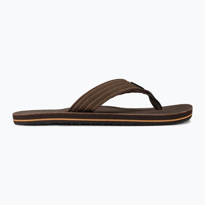 Papuci de plajă Rip Curl Revival Leather Open Toe pentru bărbați, maro 2