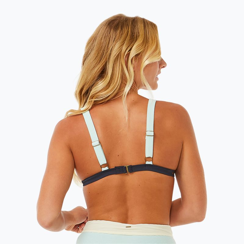 Partea de sus a costumului de baie Rip Curl Block Party Spliced Fixed Tri navy 4