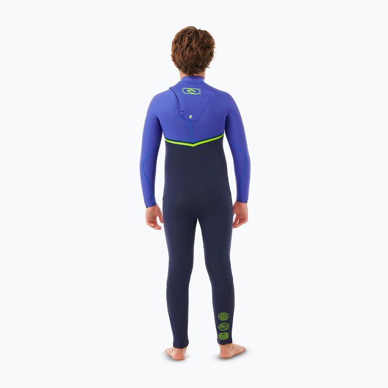Costum de înot pentru copii Rip Curl Flashbomb 3/2 mm Chest Zip wild berry 2