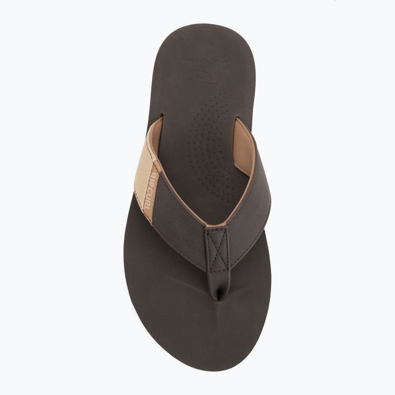 Șlapi pentru bărbați Rip Curl Oxford Bloom brown 5