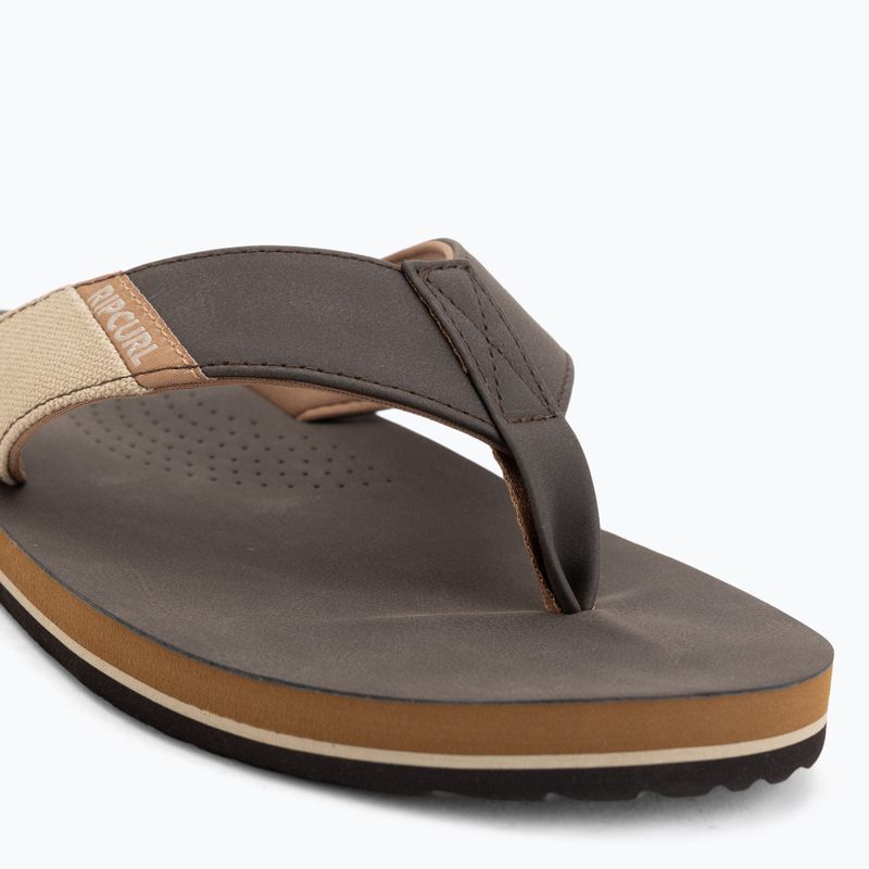 Șlapi pentru bărbați Rip Curl Oxford Bloom brown 7