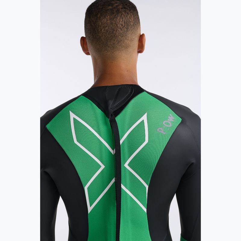 Costum de triatlon pentru bărbați 2XU Propel Openwater black/bright green 7