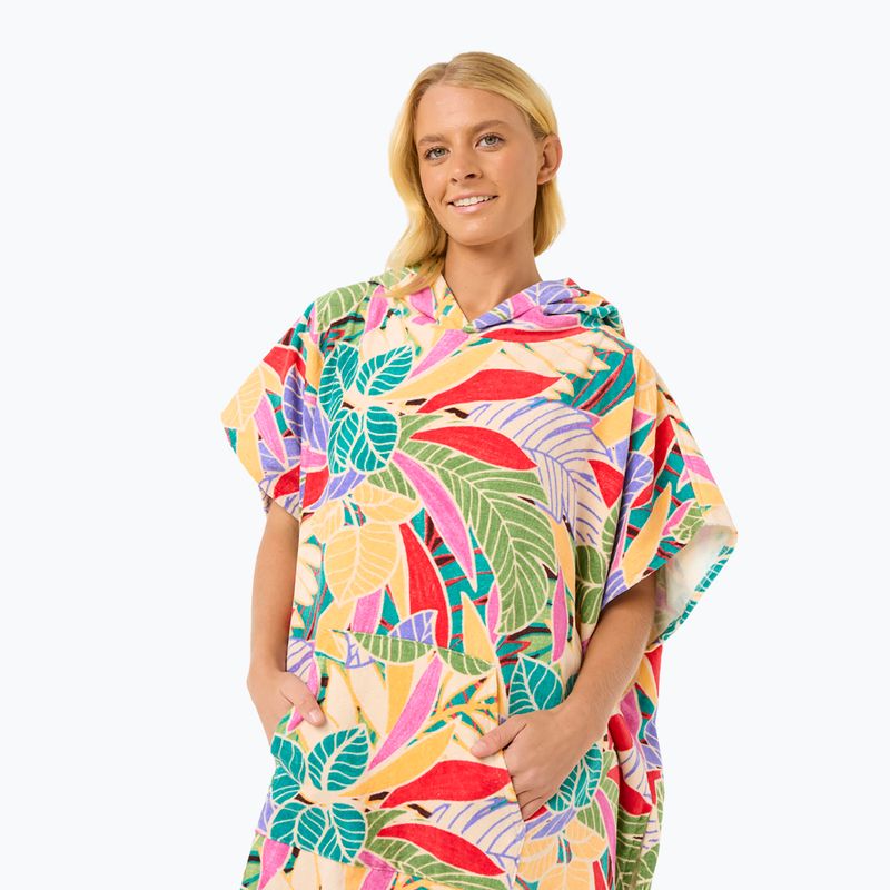 Poncho pentru femei Rip Curl Mixed Hooded dark chocolate 3