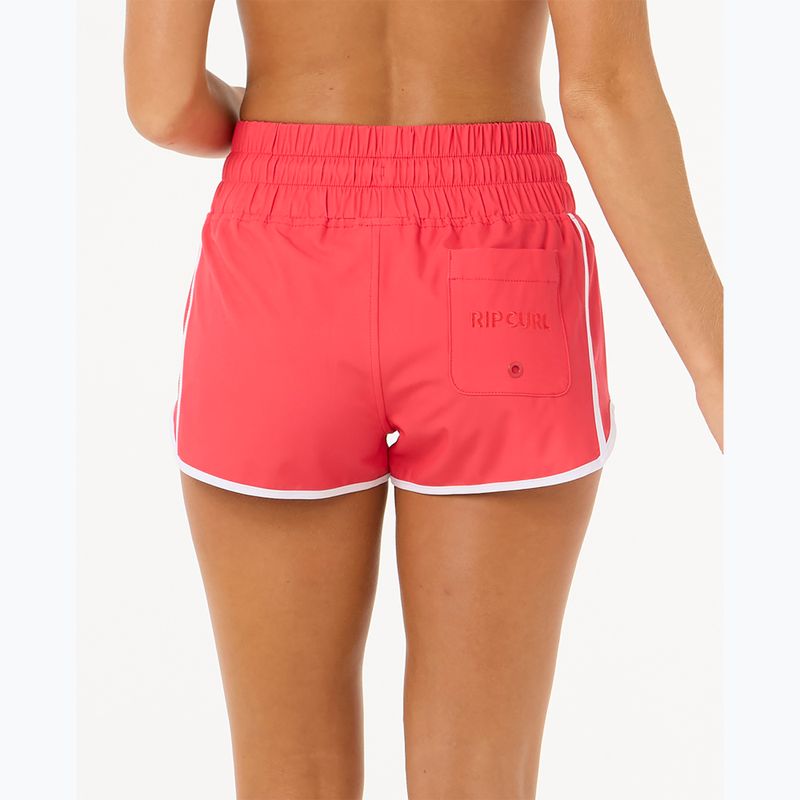 Pantaloni scurți de baie pentru femei Rip Curl High Waist Retro Volley 3" hibiscus red 3