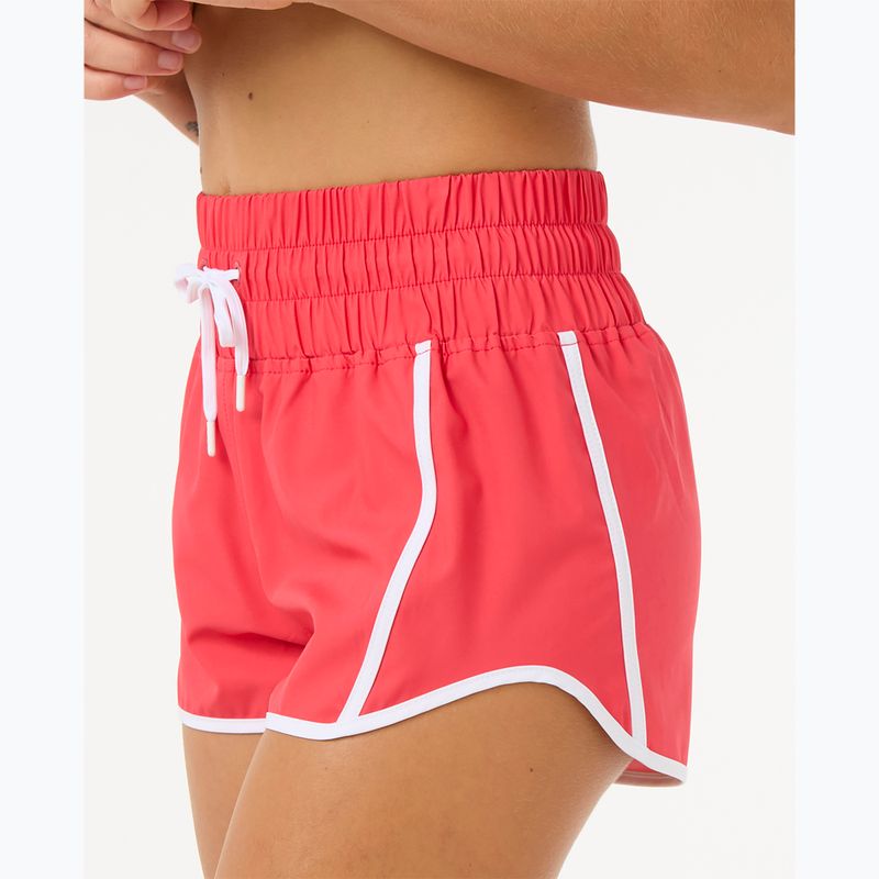 Pantaloni scurți de baie pentru femei Rip Curl High Waist Retro Volley 3" hibiscus red 4
