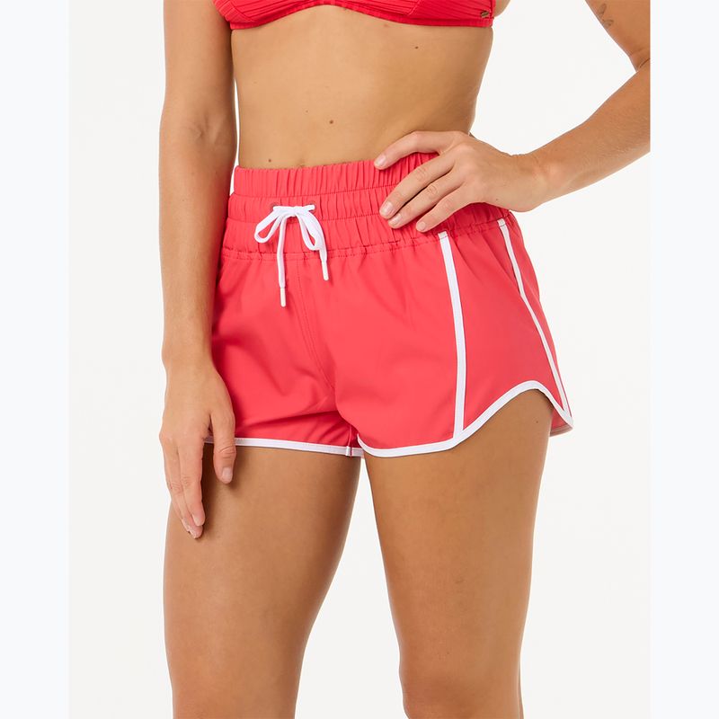 Pantaloni scurți de baie pentru femei Rip Curl High Waist Retro Volley 3" hibiscus red 5