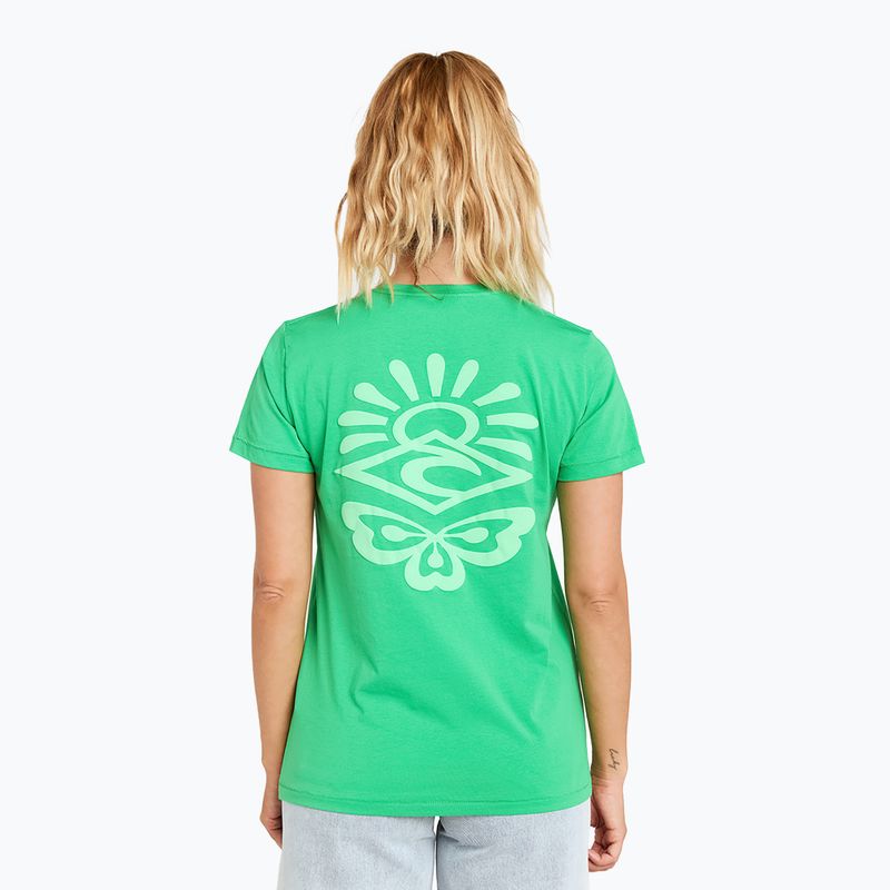 Tricou pentru femei Rip Curl Re-Entry Crew green 3