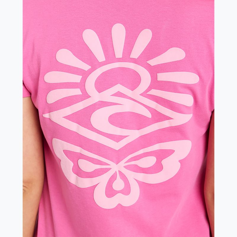 Tricou pentru femei Rip Curl Re-Entry Crew hot pink 5