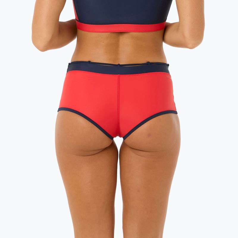 Partea de jos a costumului de baie Rip Curl Noughties Low Rise Victoria Vergara red/dark blue 5