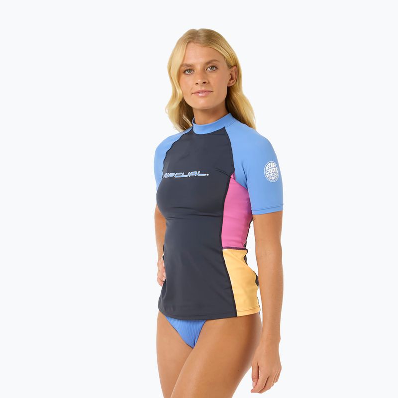 Tricou de înot pentru femei Rip Curl Block Party UPF 50 multicolor 4