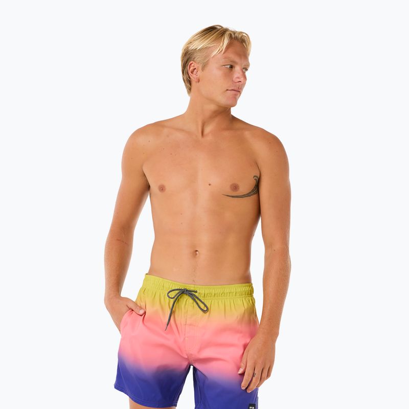 Pantaloni scurți de baie pentru bărbați Rip Curl Laze Fade Volley wild berry 4