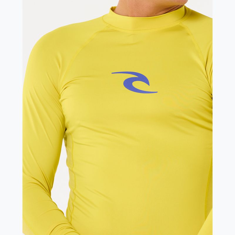 Longsleeve de înot pentru bărbați Rip Curl Waves UPF Performance sulphur 5