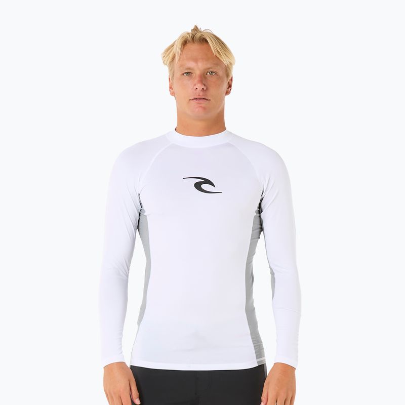 Longsleeve de înot pentru bărbați Rip Curl Waves UPF Performance white