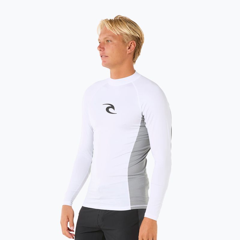 Longsleeve de înot pentru bărbați Rip Curl Waves UPF Performance white 4