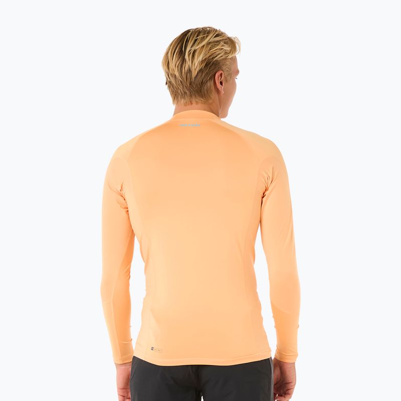 Longsleeve de înot pentru bărbați Rip Curl Waves UPF Performance mandarin zest 3