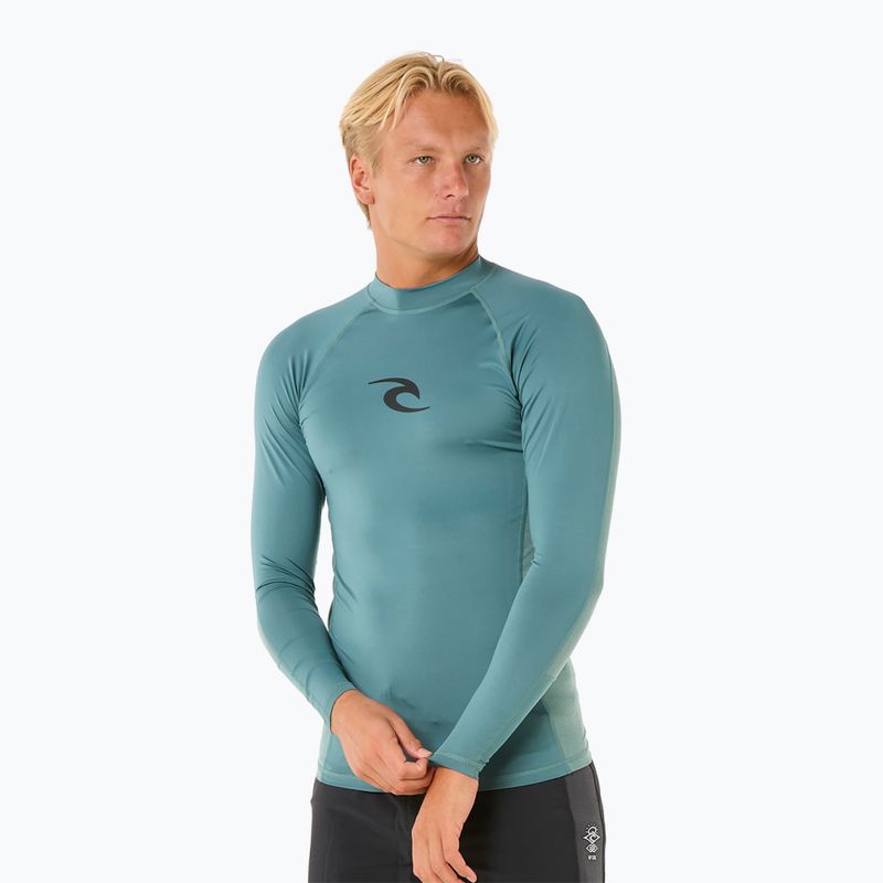 Longsleeve de înot pentru bărbați Rip Curl Waves UPF Performance bluestone