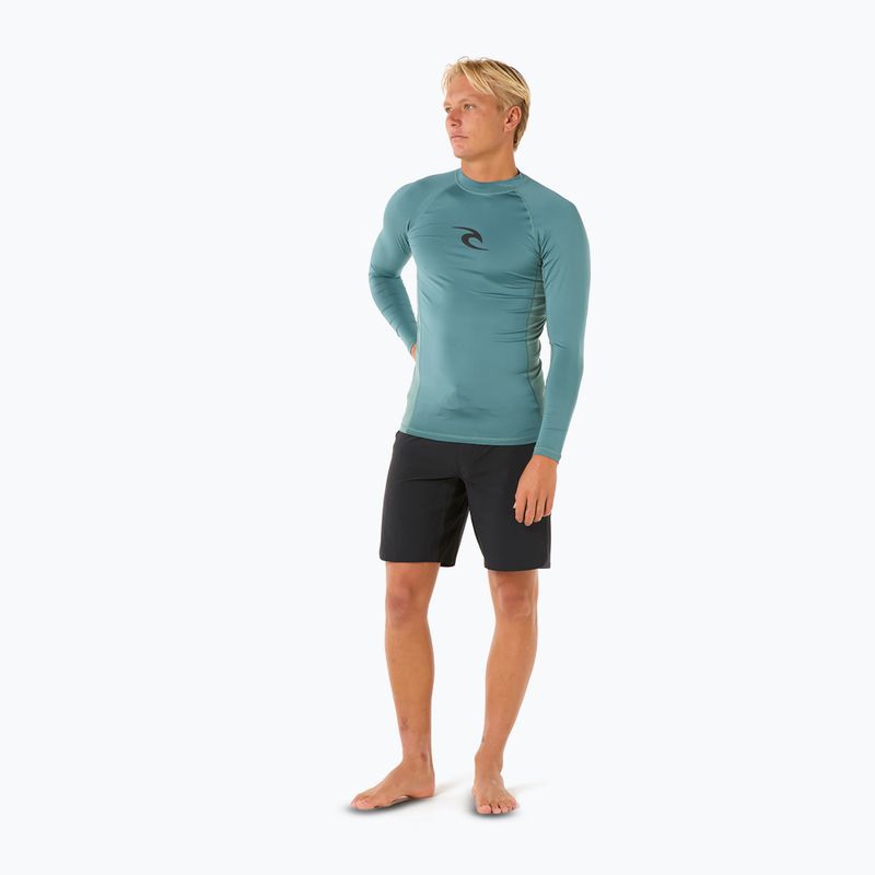 Longsleeve de înot pentru bărbați Rip Curl Waves UPF Performance bluestone 2