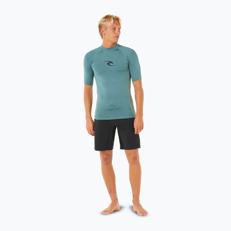 Tricou de înot pentru bărbați Rip Curl Waves UPF Performance bluestone 2