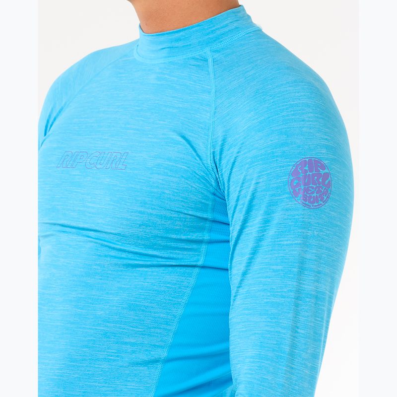 Longsleeve de înot pentru bărbați Rip Curl Dawn Patrol UPF Performance blue paint 5