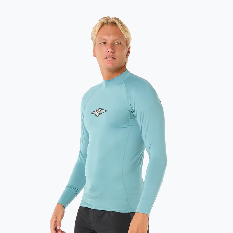 Longsleeve de înot pentru bărbați Rip Curl Raw Energy UPF Performance blue lagoon 4