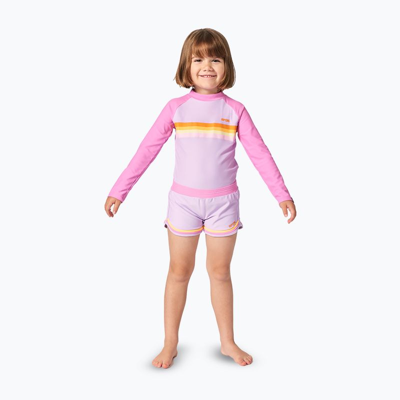 Longsleeve de înot pentru copii Rip Curl Rainbow Tide Rash Vest bright pink 2