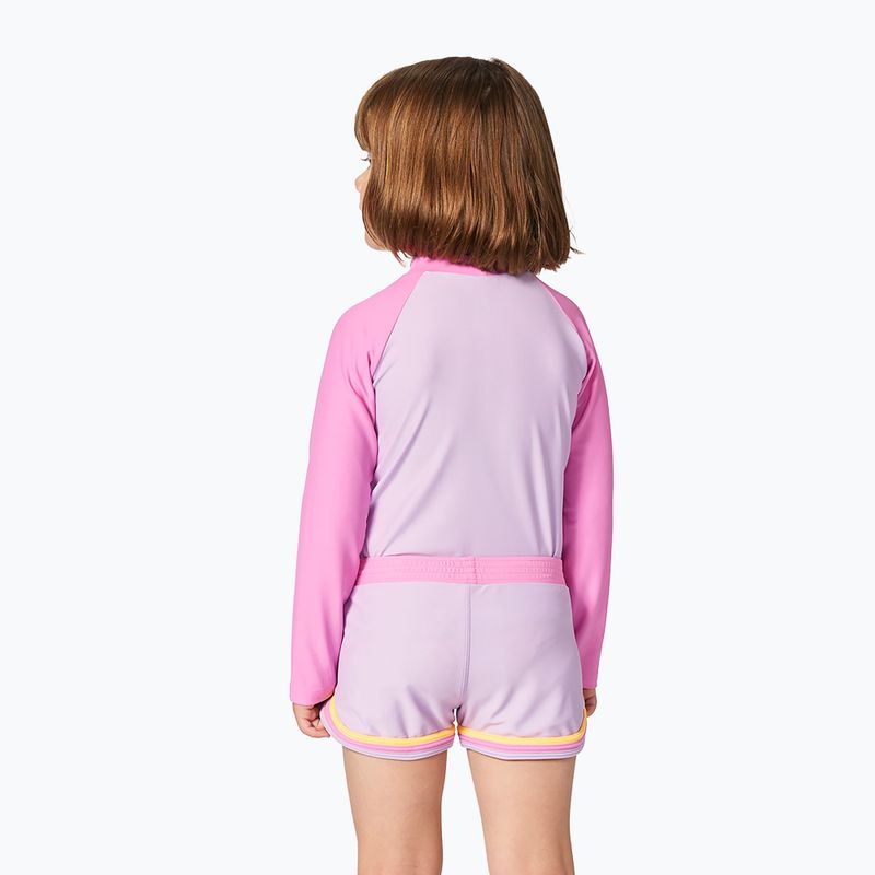 Longsleeve de înot pentru copii Rip Curl Rainbow Tide Rash Vest bright pink 3