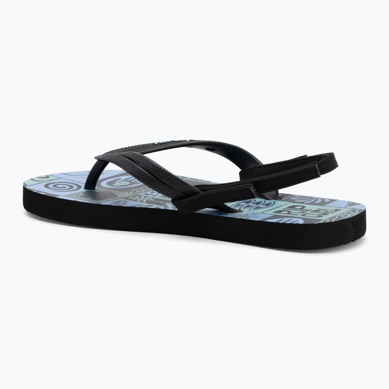 Papuci pentru copii  Rip Curl Grom Energy Bloom black/blue 3