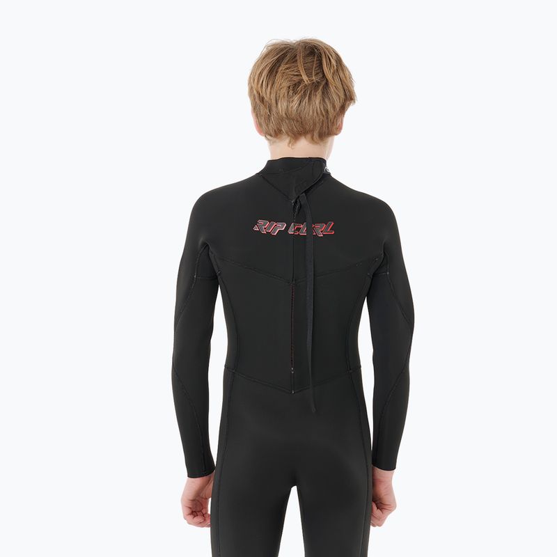 Costum de înot pentru copii Rip Curl Dawn Patrol 3/2 mm Back Zip black 5