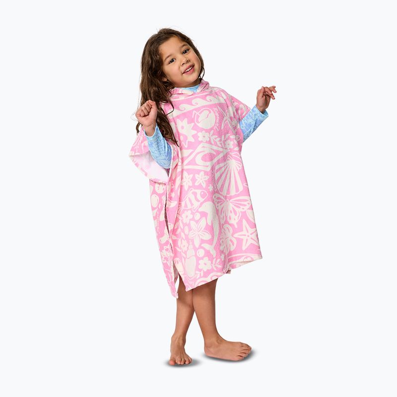 Poncho pentru femei Rip Curl Mixed Snap Cotton Hooded pink 3