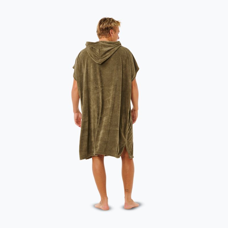 Poncho pentru bărbați Rip Curl Brand Hooded olive 2