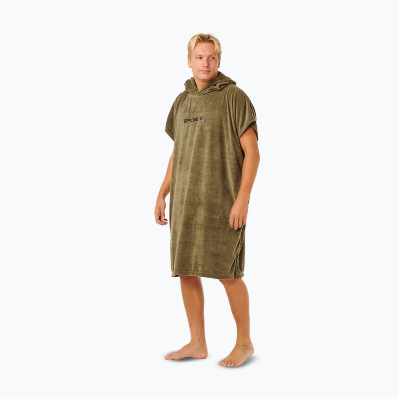 Poncho pentru bărbați Rip Curl Brand Hooded olive 3