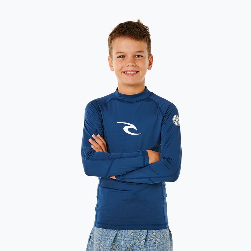Bluză cu mânecă lungă pentru înot pentru copii Rip Curl Waves Upf light navy 4