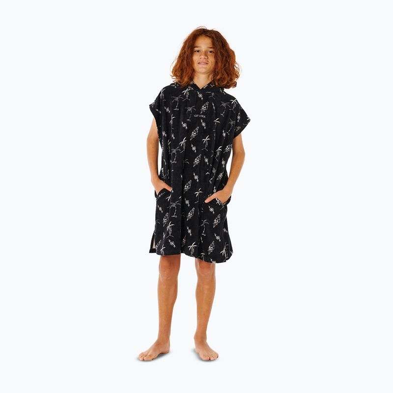 Poncho pentru copii Rip Curl Mixed Hooded Towel black 4