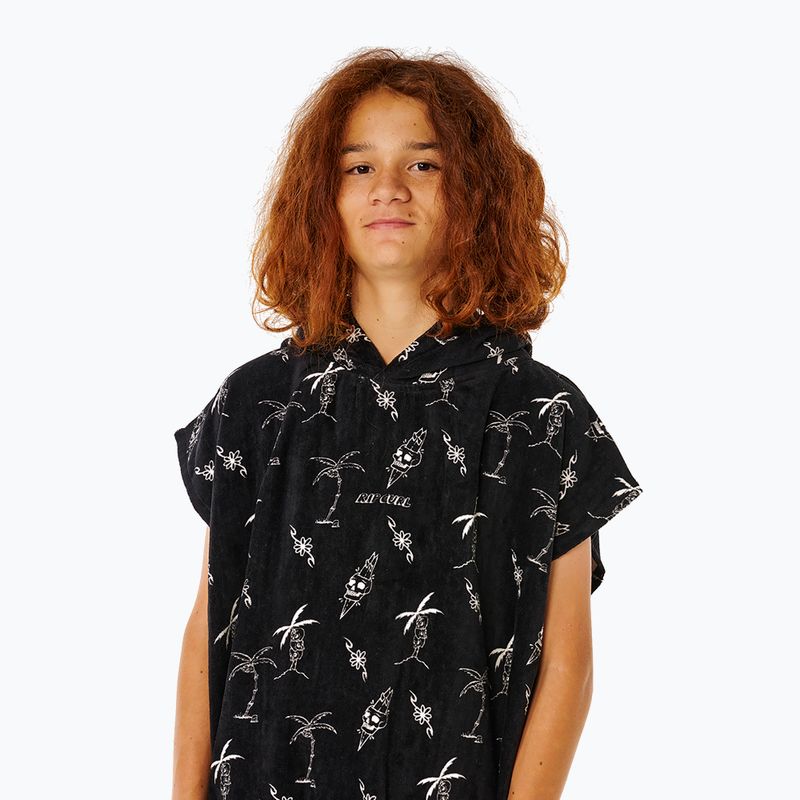 Poncho pentru copii Rip Curl Mixed Hooded Towel black 5