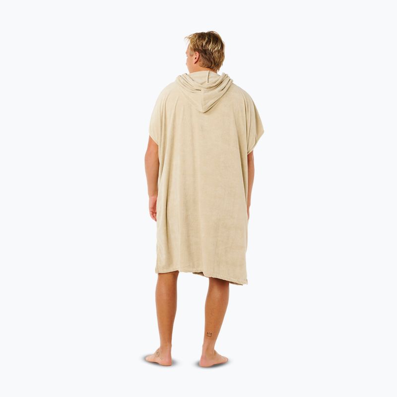 Poncho pentru bărbați Rip Curl Brand Hooded khaki 2