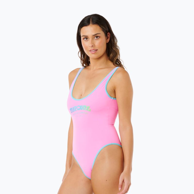 Costum de baie întreg Rip Curl Surf Puff light pink 5