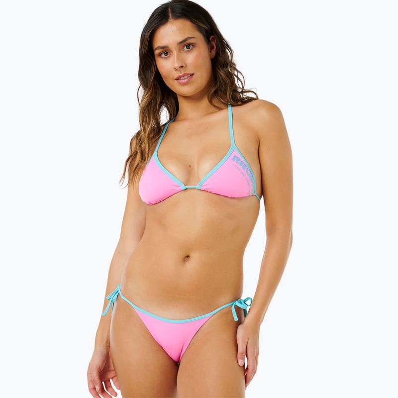 Partea de jos a costumului de baie Rip Curl Surf Puff Cheeky light pink 5