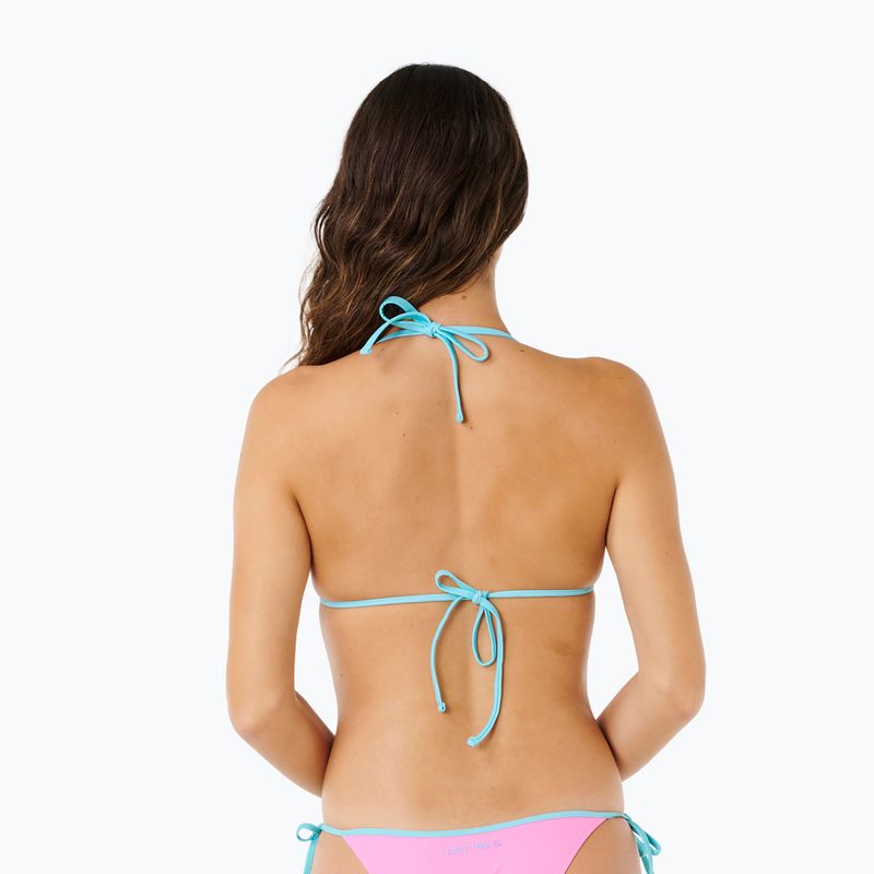 Top de costum de baie Rip Curl Surf Puff Sliding Tri light pink 3