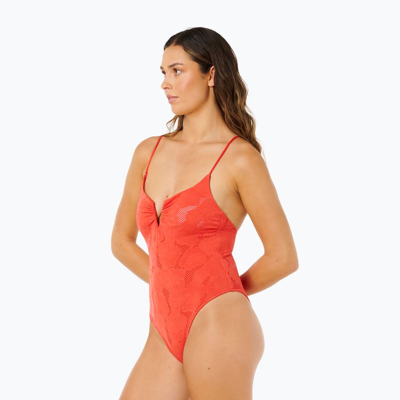 Top de costum de baie Rip Curl Oasis V Wire Multi Fit red 4
