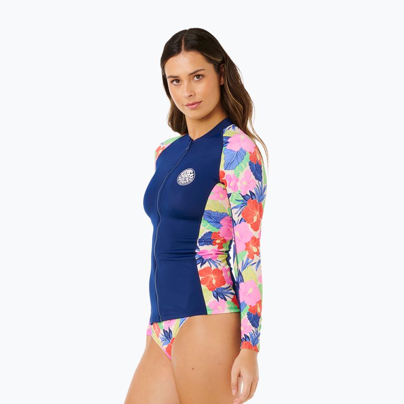 Longsleeve de înot pentru femei Rip Curl Party Wave Upf Zip multicolor 4