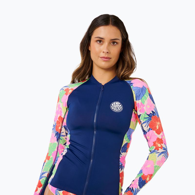 Longsleeve de înot pentru femei Rip Curl Party Wave Upf Zip multicolor 5