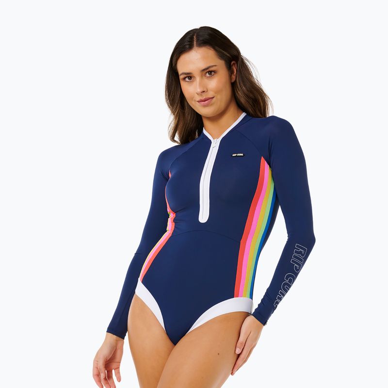 Costum de baie întreg pentru femei Rip Curl Surf Stripe UPF Surf Suit dark navy 4