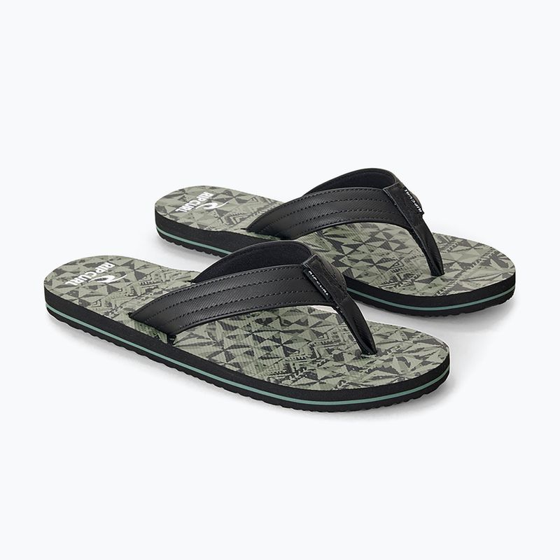 Șlapi pentru bărbați Rip Curl Ripper Bloom military green 2