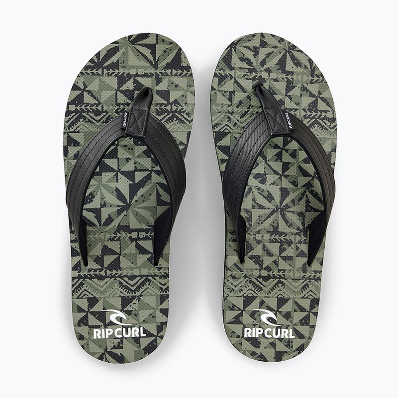 Șlapi pentru bărbați Rip Curl Ripper Bloom military green 5
