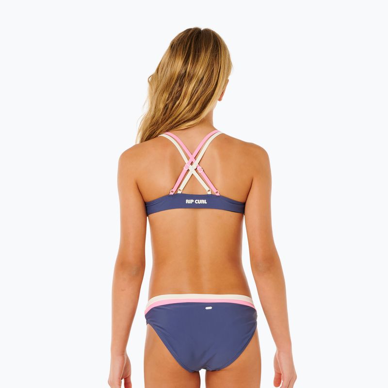 Costum de baie din două piese pentru copii Rip Curl Surf Revival Bikini navy 3